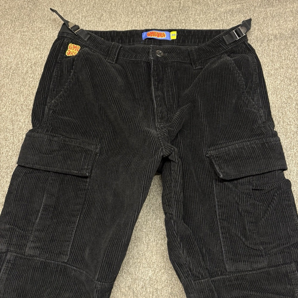 Empyre Black Loose Fit Cargo‎ Skater Pants Straight Men's 30 (32X27) Baggy Y2K